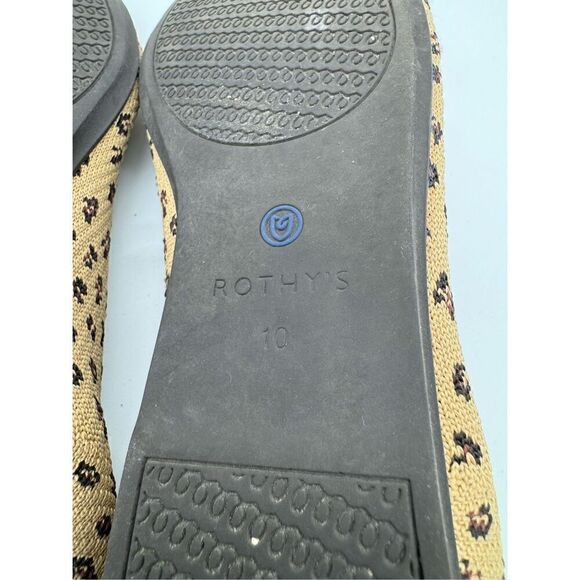Rothy’s Women Size 10 Shoe Ballet Leopard Animal Print‎ Round Toe Flat Slip On - Picture 6 of 7
